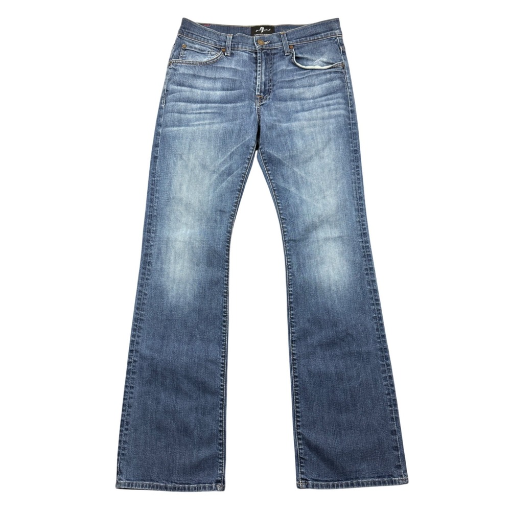 7 For All Mankind Brett Bootcut Jeans Mens 30x32 Luxe Performance Blue Denim